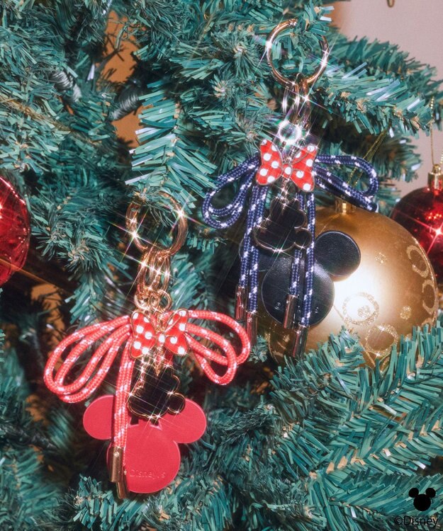 earth music&ecology 【予約】Disney/ミッキーミラー付きチャーム レッド