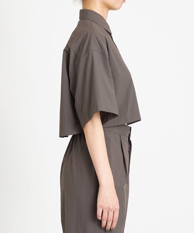 NAVE 【ReNAVE　撥水機能・UVカット・透湿・接触冷感・洗える】ナイロンタスランシャツ グレー系