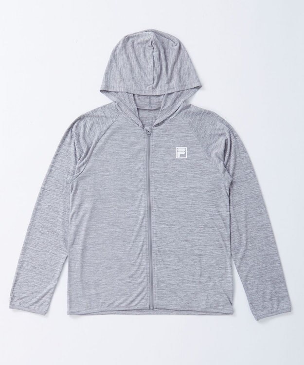 OP／FILA 【FILA】綿タッチ軽量パーカー ブラック