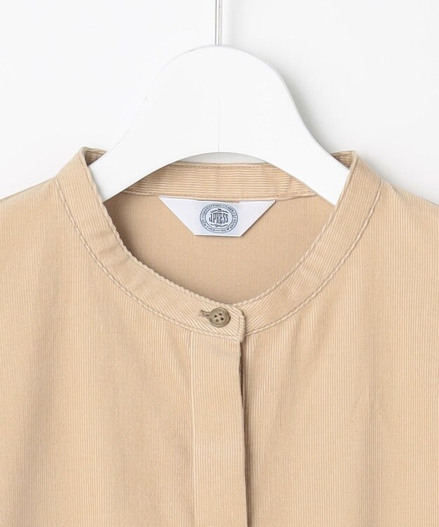 J.PRESS LADIES S Lightシャツコール ブラウス ベージュ系
