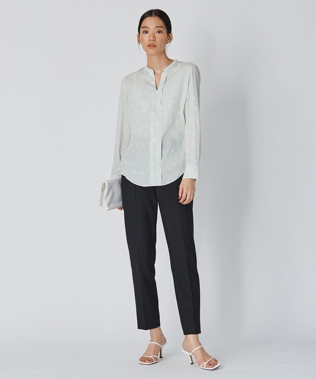 ICB 【洗える】 TR2WAYストレッチ パンツ ブラック系