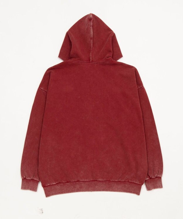 WEGO 【ユニセックス着用ITEM/SMLサイズ展開】グラフィックZIPパーカー レッド