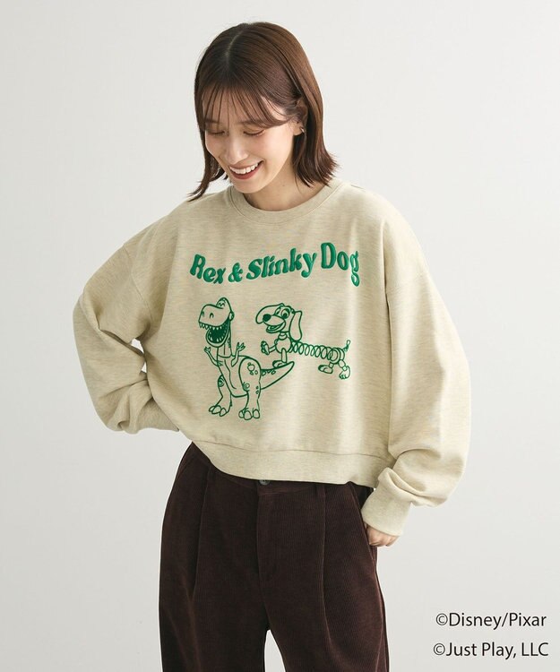Green Parks トイストーリー／立体ロゴショートプルオーバー Cream