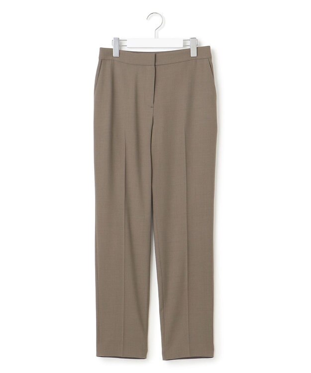 ICB L 【UVカット・洗える】ウール2WAYストレッチ スティックパンツ モカ