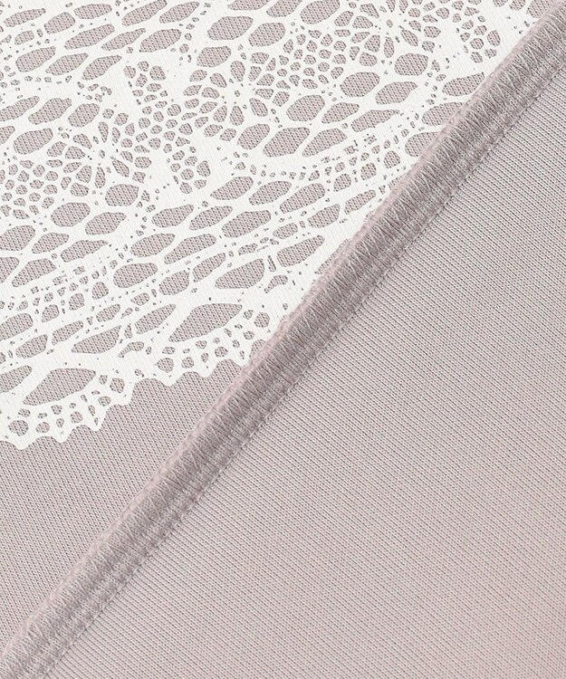 23区GOLF 【WOMEN/EC限定】レース柄 モックネック トレーナー ベージュ系