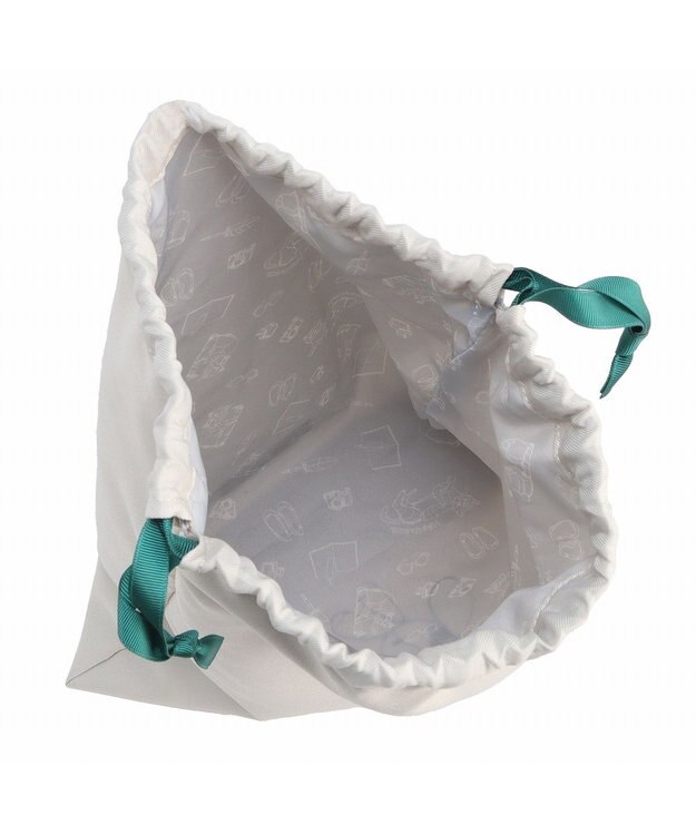 ACE BAGS & LUGGAGE HAyU × ace.  巾着 2点セット 猫柄 17824 アイボリー