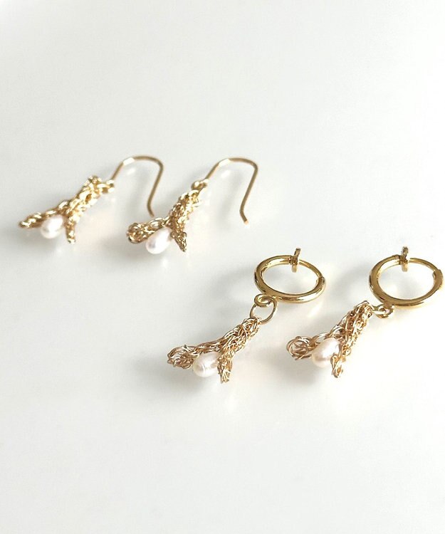 CASUMINO KINOMI pearl ピアス gold