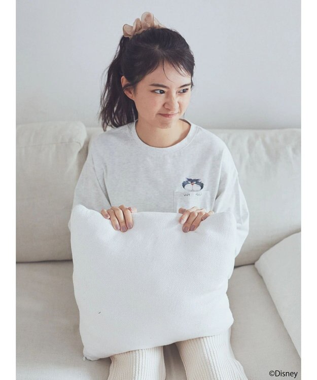 earth music&ecology Ｄｉｓｎｅｙ／覗きルシファーポケットロンＴ Oatmeal