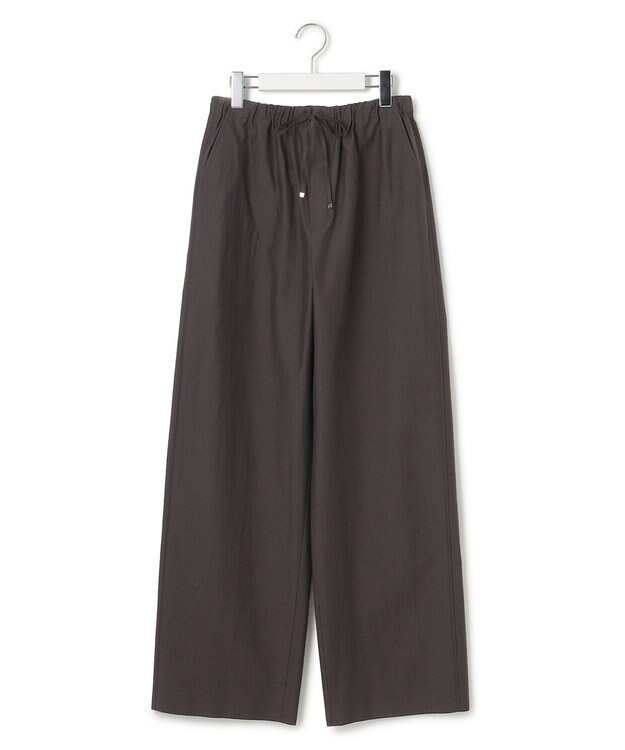 23区 L MANTECO ブライトワッシャー ワイド パンツ ダークブラウン系