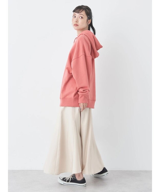 earth music&ecology スウェットルーズパーカー Pink