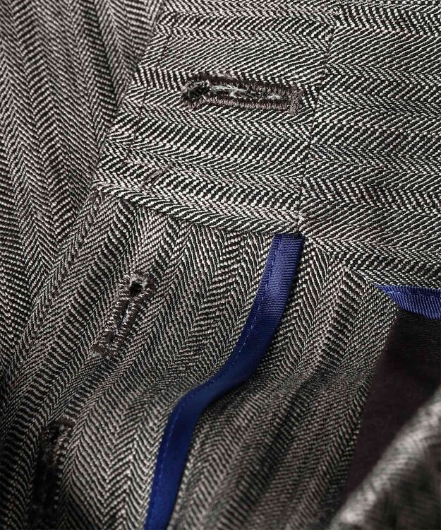 Paul Smith ドレープヘリンボーン ワイドトラウザーズ グレー