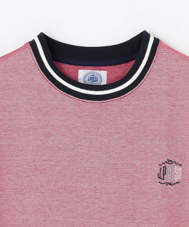 J.PRESS KIDS 【140-170㎝】COOLMAX コンビボーダー リブＴシャツ レッド系