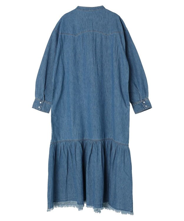 Green Parks ・ＳＵＧＡＲ　ＳＰＯＯＮ　デニムウエスタンワンピース Light Indigo