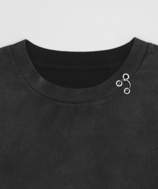 WEGO ピアス付きT（SS） スミクロ