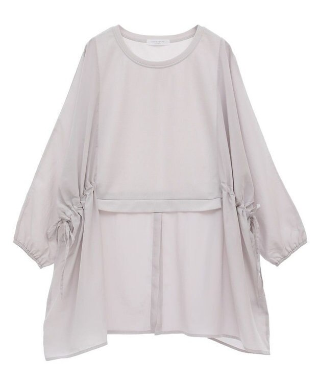 Green Parks 脇リボンドッキングチュニック Light Gray