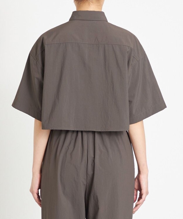 NAVE 【ReNAVE　撥水機能・UVカット・透湿・接触冷感・洗える】ナイロンタスランシャツ グレー系