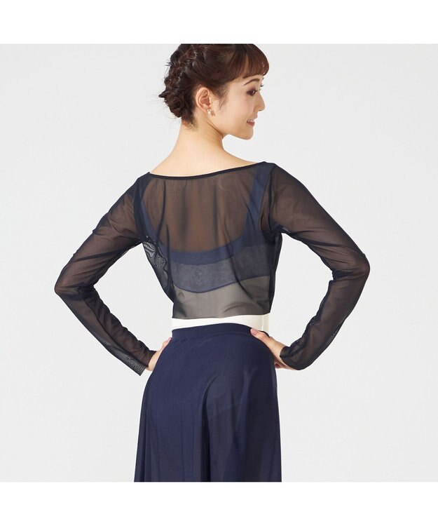 Chacott チュールショートトップ ブラック