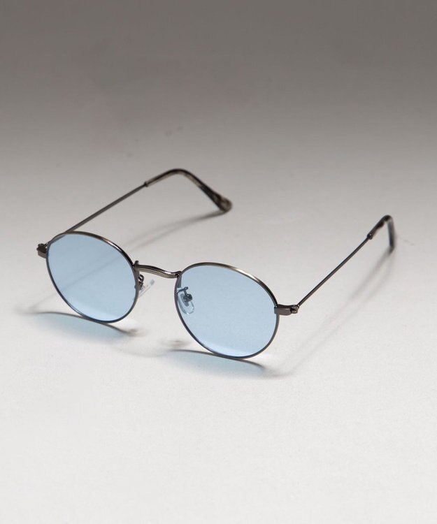 WEGO メタルフレームカラーレンズサングラス 柄3