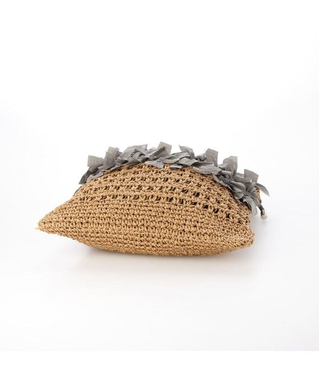 UNBILLION カシュカシュ cachecache / ペーパー手編みリボントート GY