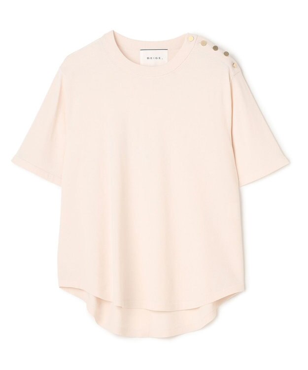 BEIGE， NADIA / ストレッチ メタルボタンニット Pink