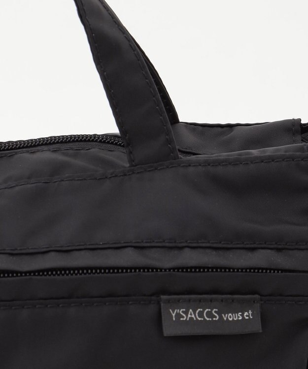 Y'SACCS 【Y’SACCS vous et】サイドジップ2WAYミニトート ブラック