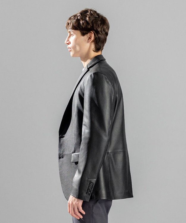 JOSEPH HOMME 【LEON 掲載】<WEB限定>ライトゴートシュリンクレザー　ジャケット ブラック系