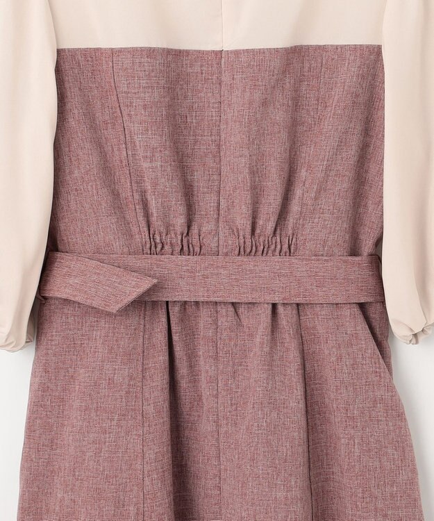 Feroux ドッキング風ワンピース ピンク系