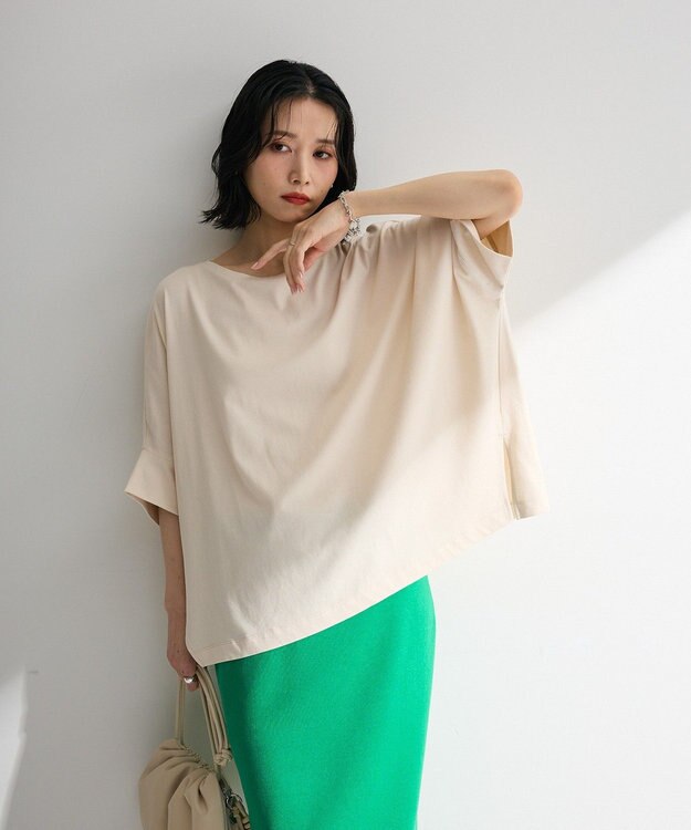 Green Parks 冷やっとすずやかドルマンプルオーバー Ecru