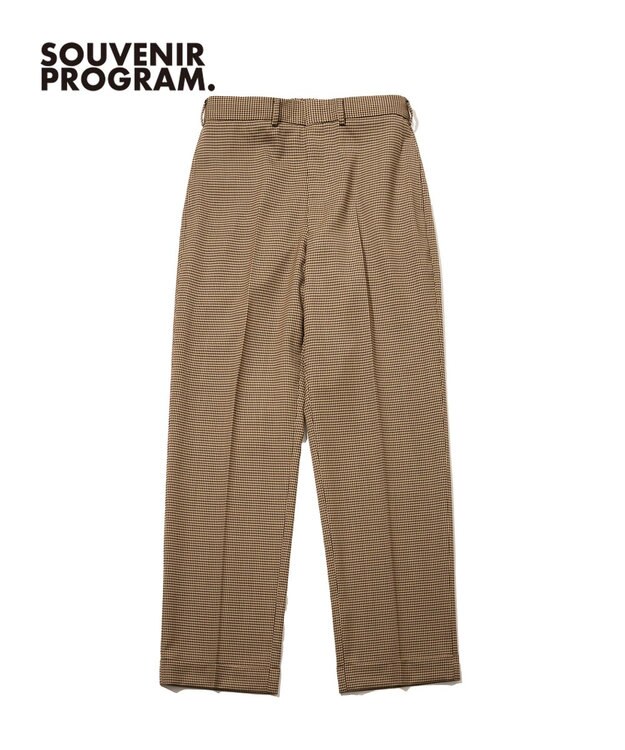 J.PRESS MEN 【J.PRESS ORIGINALS】Wool Polyester Gun Club Check Spindle New Piped Stem Slacks ベージュ系4