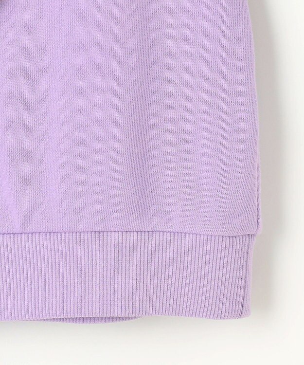 ANY KIDS ネコシルエット裏毛トレーナー ラベンダー