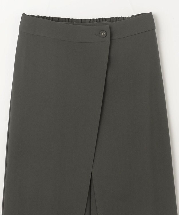 GRACE CONTINENTAL ラップレイヤードパンツ カーキ