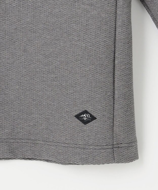 JOSEPH ABBOUD MOUNTAIN 【MADE IN JAPAN】ダイヤモンドワッフル 長袖 アウトドア Tシャツ グレー系