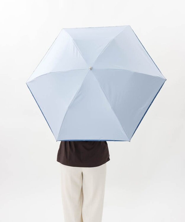 AURORA 【 BLAO（ブラオ）】サマーシールド スタッズ晴雨兼用傘(折りたたみ傘) サックス