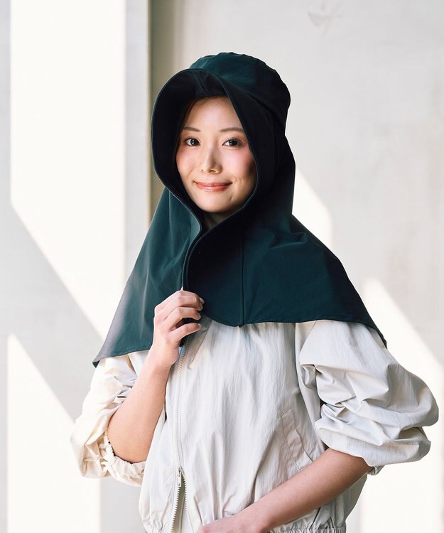 MOONBAT 【遮光100％/遮熱/UV100％/UPF50+】 断熱ハット ワイドカバーハット 帽子 手洗い可能 サイズ調整可能 ブラック