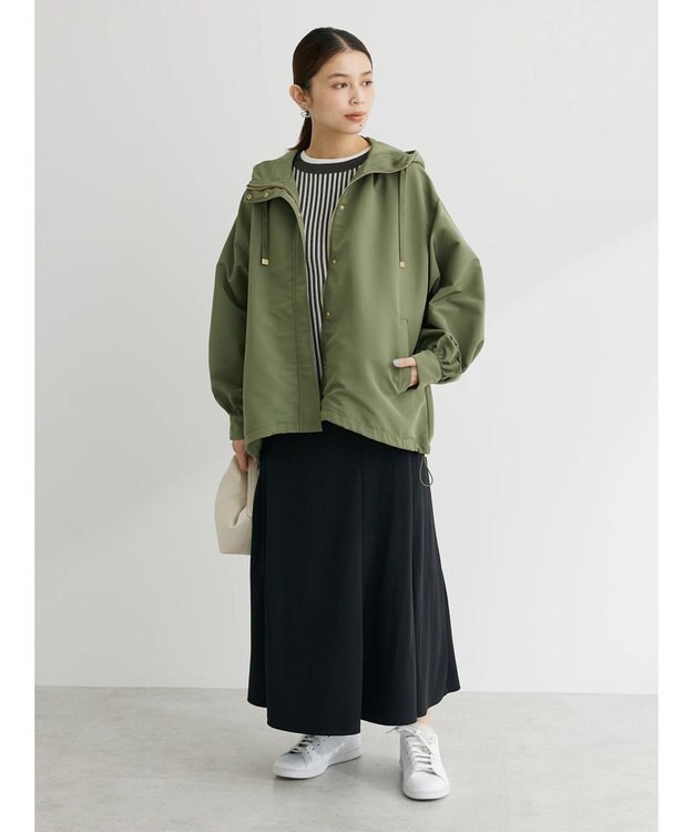 Green Parks ストライプドロストベスト Charcoal Gray