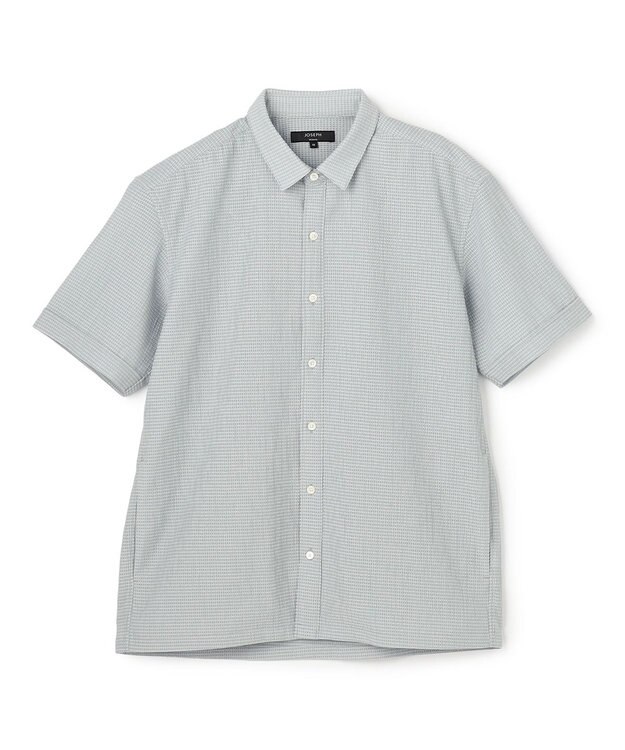 JOSEPH HOMME 【新型】トリコサッカーストレッチ　 レギュラーカラー半袖シャツ ＜新色＞ライトグレー系