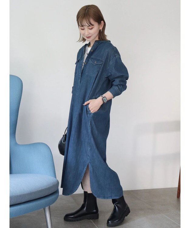 AMERICAN HOLIC デニムシャツワンピース Indigo