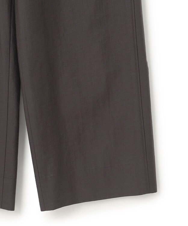 23区 L MANTECO ブライトワッシャー ワイド パンツ ダークブラウン系