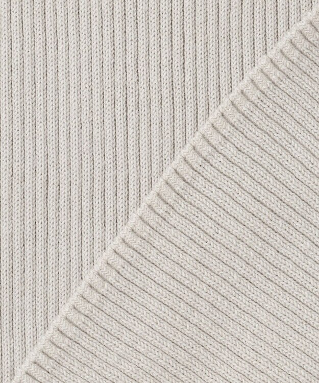 ICB 【UVカット・洗える】 オーガニックコットンリブ ノースリーブニット トープ系