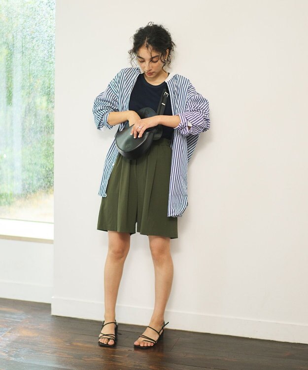 #Newans 【UVカット/撥水/接触冷感】ハーフパンツ ラッシュガード カーキ