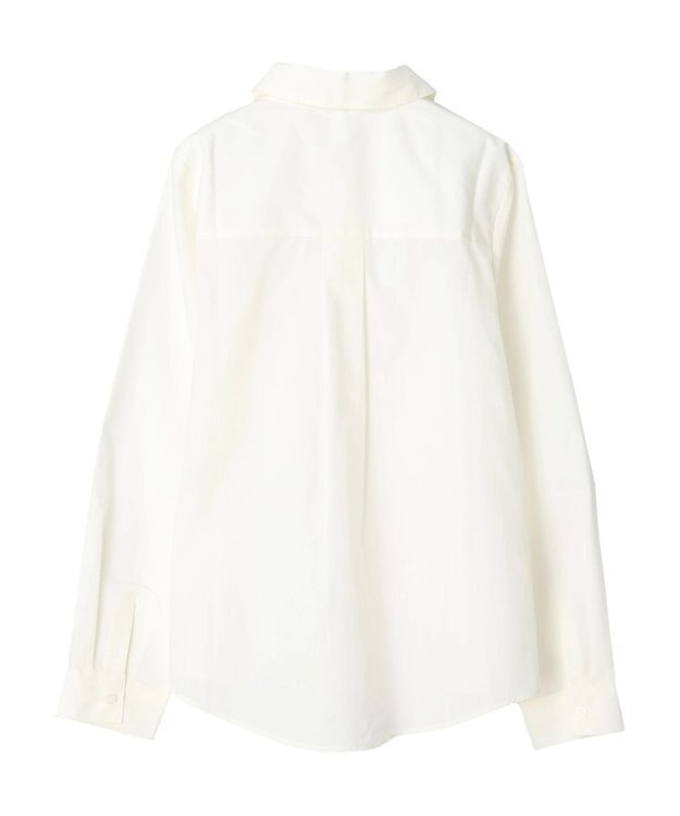 earth music&ecology ロゴ刺繍シャツ Off White