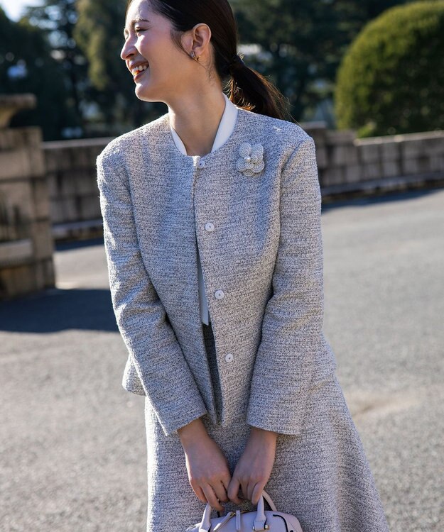 組曲 パールフラワーコサージュ アイボリー系