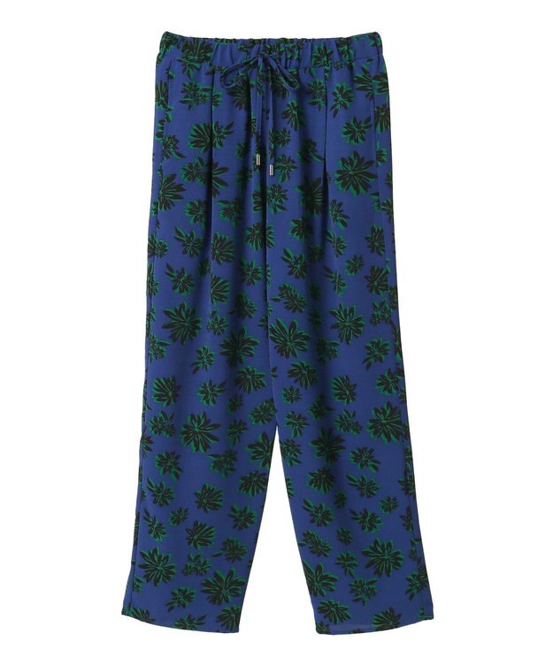 Green Parks 柄イージーパンツⅡ（テーパード） Navy