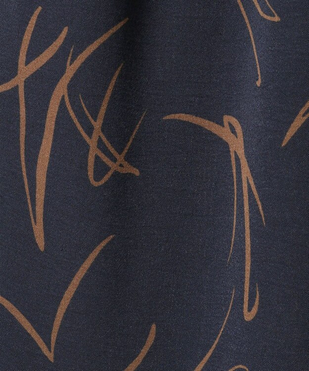 Green Parks 柄イージーパンツⅡ（テーパード） Navy