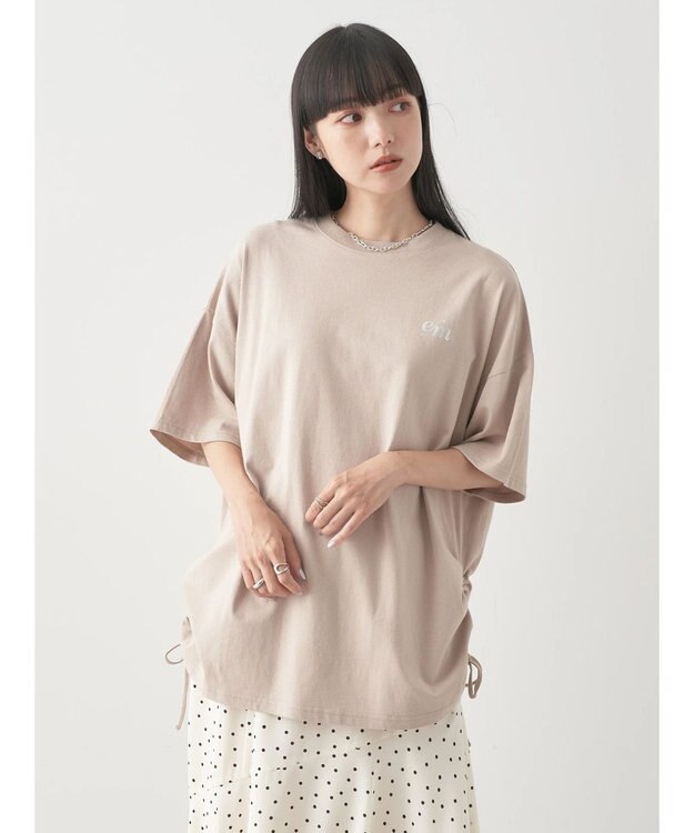 earth music&ecology ｅ／ｍシャーリングプルオーバー Beige