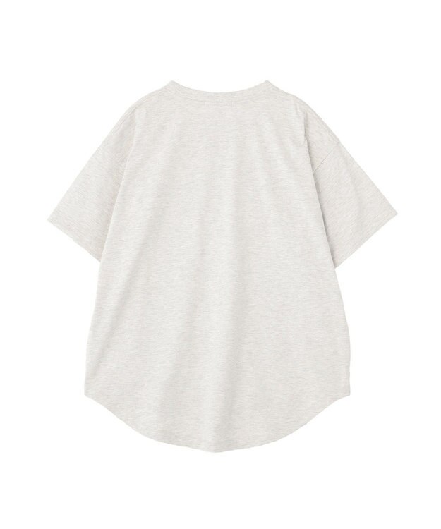 AMERICAN HOLIC PORTLAND裾ラウンドTシャツ Oatmeal