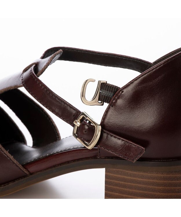 ing <ing>Tストラップグルカシューズ ダークブラウン