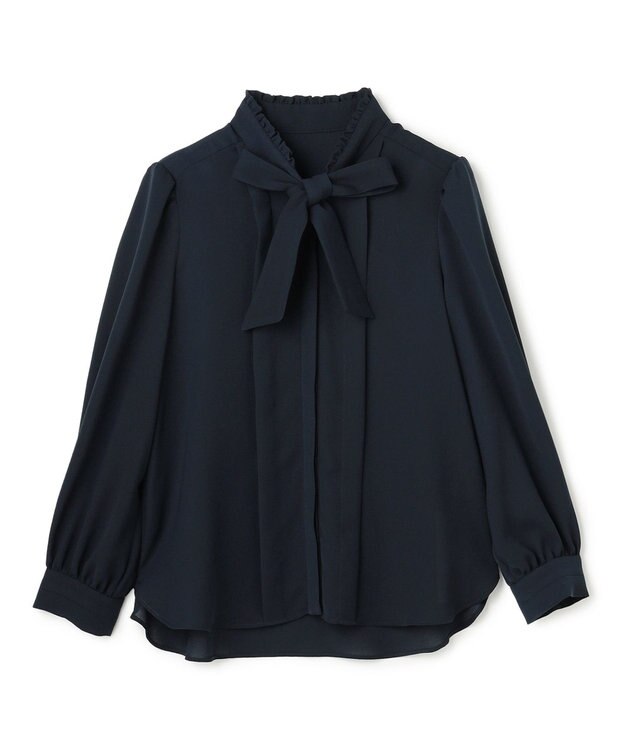 TOCCA PROMISE RIBBON ROSETTE ブラウス ネイビー系