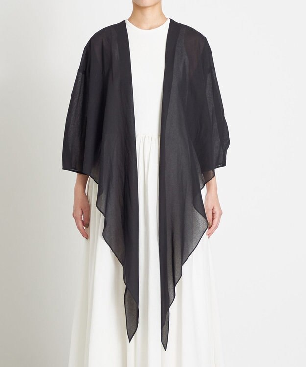 NAVE 【Nave 　洗える】マルチウェイシアーブラウス ブラック系