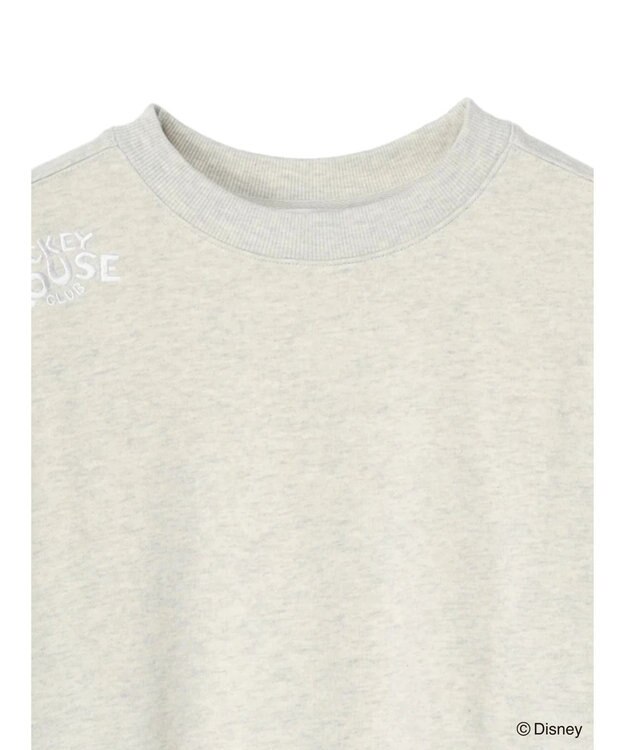 Green Parks ミッキーマウス・クラブ／袖アート裏毛プルオーバーⅡ Gray Mixture